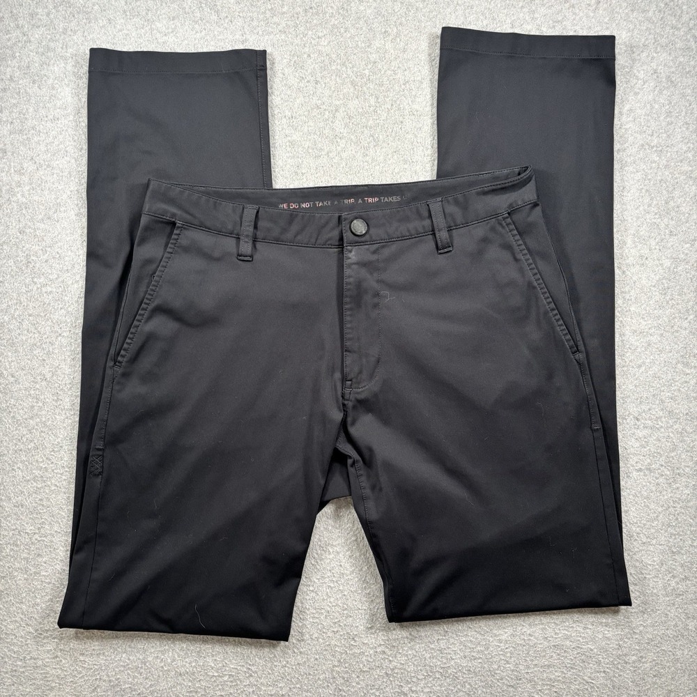 RHONE Black Chinos & Khakis